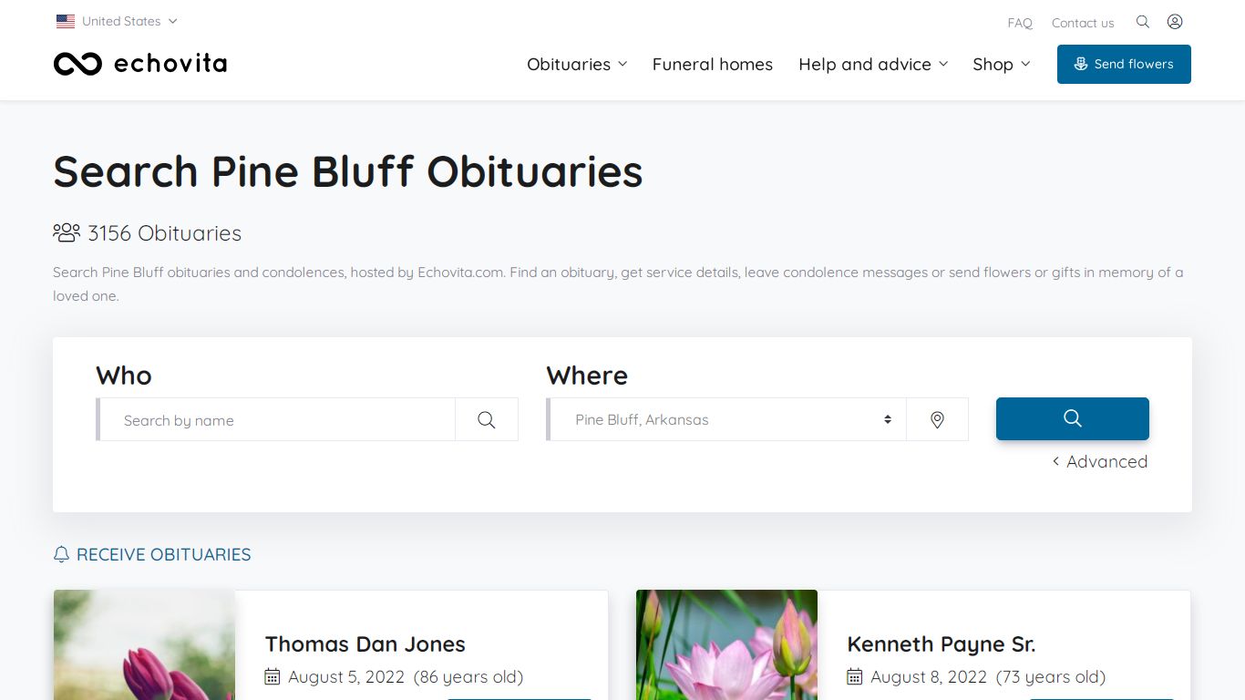 Pine Bluff Obituaries - Latest Obituaries in Pine Bluff AR